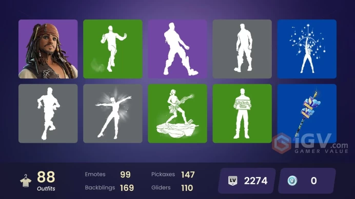 Fortnite Account [PC] 88 skins | Zeus | Hades | Poseidon | War Machine | Gwenpool | Captain Jones | Doom | Shuri | Wastelander Magneto | Emma Fr