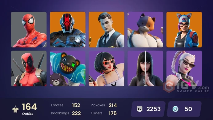 Fortnite Account [PC] 164 skins | Master Chief (Matte Black) | The Foundation | Zenith | Malik | Era | Paradigm (Reality-659) | Gear Specialist 