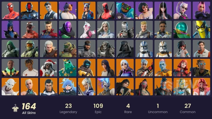 Fortnite Account [PC] 164 skins | Master Chief (Matte Black) | The Foundation | Zenith | Malik | Era | Paradigm (Reality-659) | Gear Specialist 