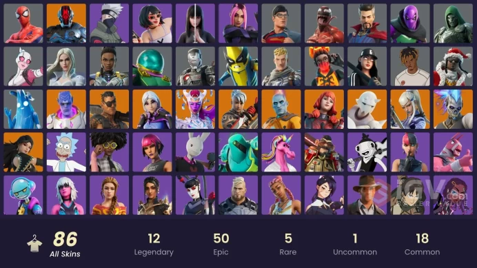 Fortnite Account [PC] 86 skins | Renzo the Destroyer | The Origin | Kymera | The Cube Queen | The Foundation | The Imagined | Mizuki | Era | Joe