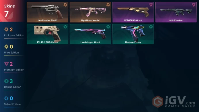 EU | 7 Skins | Full Acces | Mystbloom Vandal | Neo Frontier Sheriff | Helix Phantom | Xerofang Ghost