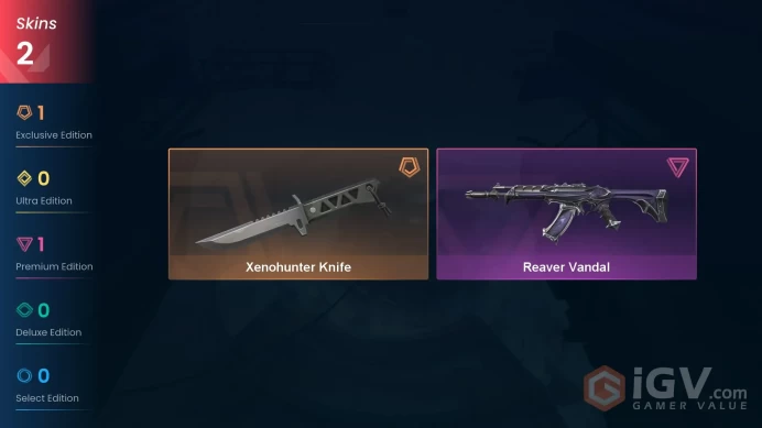 EU | 2 Skins | Full Acces | Reaver Vandal | Xenohunter Knife