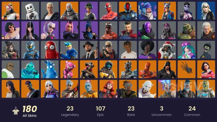 (PC PSN XBOX) 180 skins | Trailblazer | Havoc | Sub Commander | Blackheart | The Origin | The Foundation | The Imagined | Spectra Knight / MARSH
