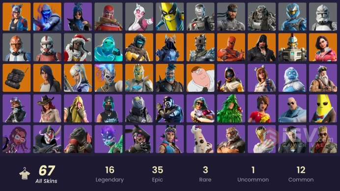 | PC | 67 SKINS | Gear Specialist Maya | Catalyst | Peter Griffin | Fusion | Rox | Sentinel | Blackheart | Hybrid | Lynx | 550 VBUCKS | Fx8tz |