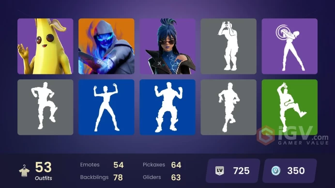 | PC/PSN | 53 SKINS | Peter Griffin | Rox | Omegarok | Fusion | Blackheart | Sentinel | Hybrid | Valeria | Spectra Knight | 350 VBUCKS | FtMQE |