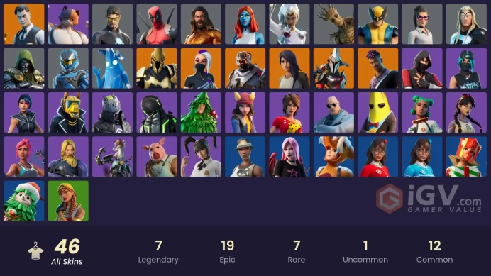 [PC] 46 skins | IKONIK | Gold Midas | Fade | Eternal Knight | Ultima Knight | The Scientist | Gear Specialist Maya | Catalyst | 450 VB