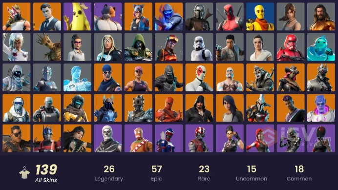 [PC/PSN/XBOX] [MAIL CHANGEABLE| 139 skins | Deluxe STW | Lara Croft | Reaper Axe |Point It out | Luagh It Up| Hot Marat | 1300 VB