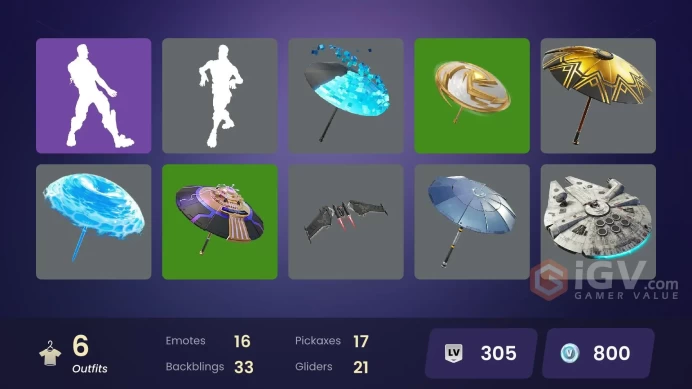 6 skins [All Platforms] Slayer Juice WRLD | Katalina | Lt. Evergreen | Wooly Warrior | Winterfest Bushranger | 800 VB | Instant Delivery
