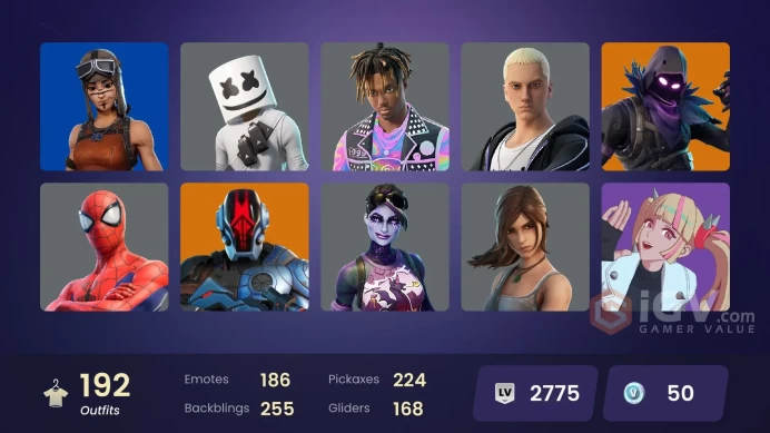[ALL PLATFORMS]-192 Skin-Renegade Raider-Demogorgon-Gaara-Itachi Uchiha-FULL ACCESS-BEST SELLER-