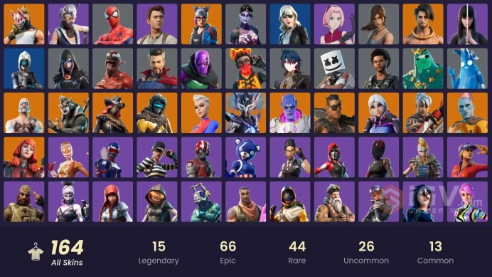 [ALL PLATFORMS]-164 Skin- | Kata Captain | NBA 75 Slam | Raz | Torin | The Imagined | Dynamo Dancer | Calamity | Ronin |-full access-best seller