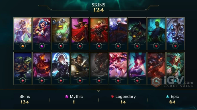 [LAS]-League of Legends | SKINS [123] | Champions [172] | LVL [505] | Full access + mail |