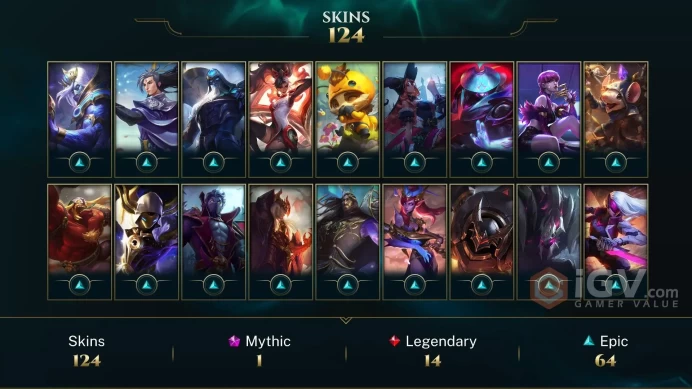[LAS]-League of Legends | SKINS [123] | Champions [172] | LVL [505] | Full access + mail |
