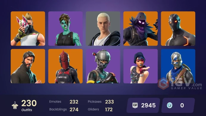 FA / 229 SKINS / SPARKLE SPECIALIST / MINTY / THE REAPER / BLUE SQUIRE / ROYALE KNIGHT / OG STW