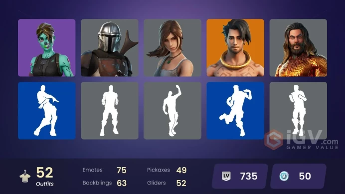 | PC | 52 SKINS | Galaxy Scout | Raz | Carbide | Spire Assassin | Predator | Menace | Mandalorian | Catalyst | Fade | Thor | 50 VBUCKS | FyaOE |