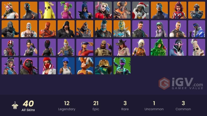 | PC/XBOX | 40 SKINS | Omega | Enforcer | Ruin | Omegarok | Blackheart | Spectra Knight | Carbide | Hybrid | Ragnarok | 0 VBUCKS | FyiqQ |