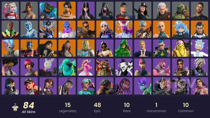 | PC/PSN/XBOX | 84 SKINS | Spire Assassin | Renzo the Destroyer | Kado Thorne | Paradigm (Reality-659) | Kymera | Ronin | 600 VBUCKS | Fz5fv |