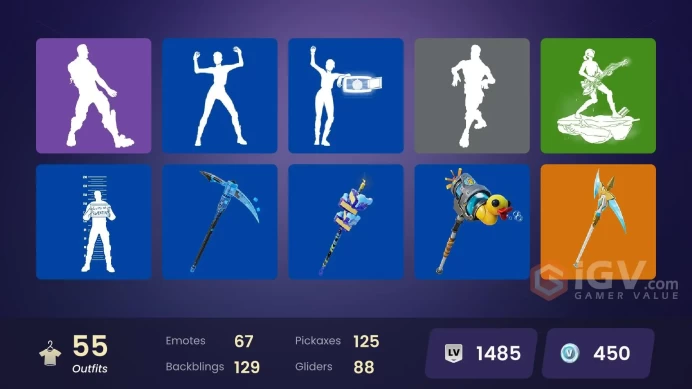 | PC/PSN/XBOX | 55 SKINS | Renzo the Destroyer | Mizuki | Era | Spectra Knight | Dupli-Kate | Joss | T-60 Power Armor | 450 VBUCKS | FySVr |