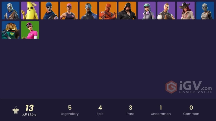 | PC/PSN | 13 SKINS | Hybrid | Blackheart | Warpaint | Rose Team Leader | Carbide | Battlehawk | Teknique | Sidewinder | 1300 VBUCKS | FysT0 |