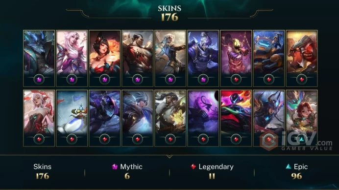 Euw S16 Split 2! Emerald 4 176 Skins 68.4K Be + Valorant Account with paid skins