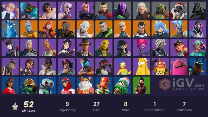 Fortnite Account [PC] 52 skins | The Ageless | Paradigm (Reality-659) | Malik | Nezumi | Twyn | Snap | The Imagined | Renzo the Destroyer | The 