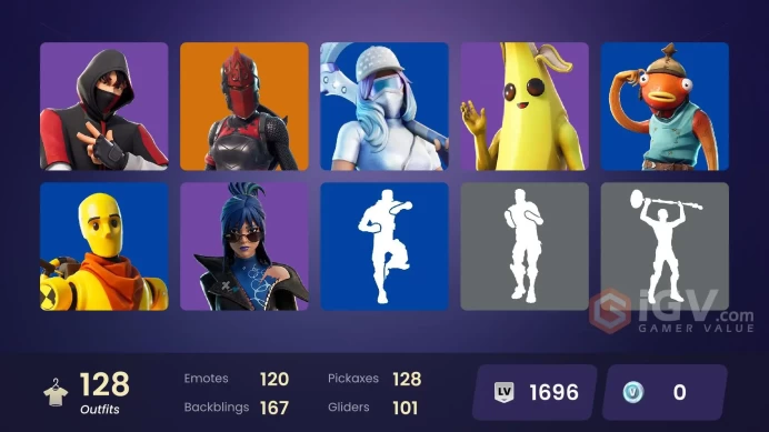 FA - [PC/PSN/XBOX] 128 skins | IKONIK | WORLD CUP | Cobalt Snowfoot | Sentinel | Rox | Omegarok | Valeria | Renzo the Destroyer | Frostbite