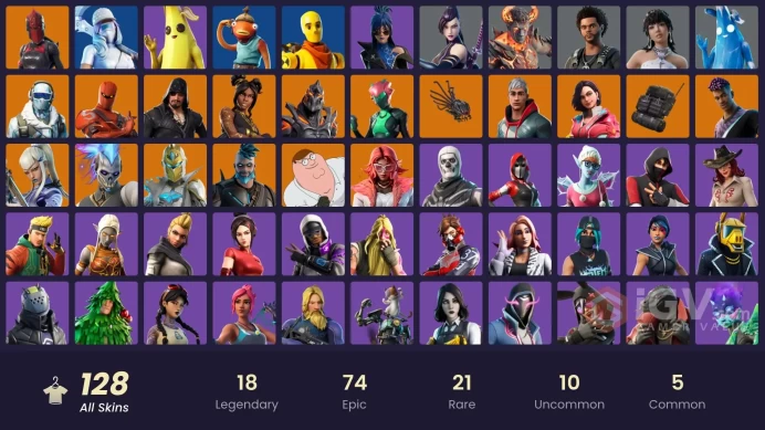 FA - [PC/PSN/XBOX] 128 skins | IKONIK | WORLD CUP | Cobalt Snowfoot | Sentinel | Rox | Omegarok | Valeria | Renzo the Destroyer | Frostbite
