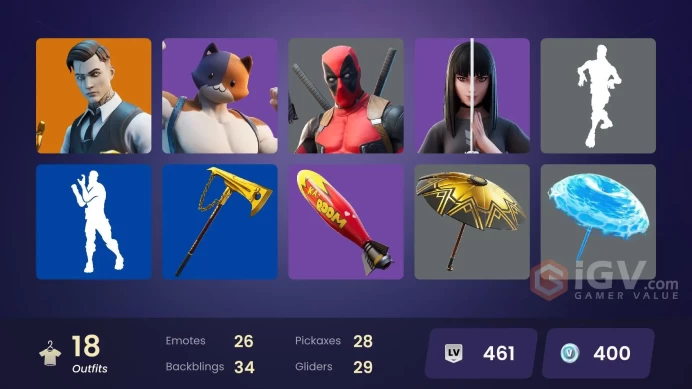 13246[PC/PSN/XBOX]Gear Specialist Maya|Midas|Kymera|Fade|Deadpool|Agent Peely|Wilde|Brutus|Ocean|Guggimon|TNTina|Meowscles