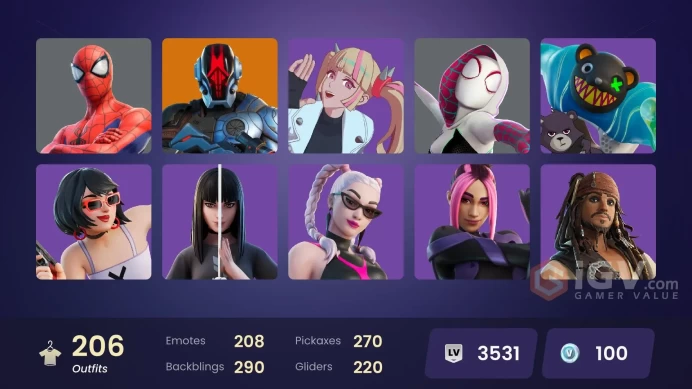 Fortnite Account [PC] 206 skins | Torin | The Imagined | Zeus | Paradigm (Reality-659) | Renzo the Destroyer | The Foundation | The Ageless | Ro