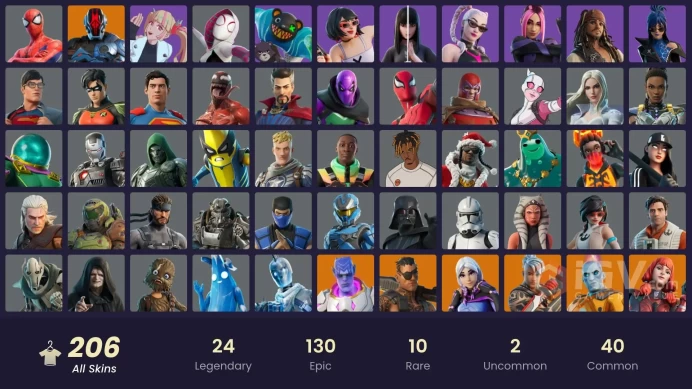 Fortnite Account [PC] 206 skins | Torin | The Imagined | Zeus | Paradigm (Reality-659) | Renzo the Destroyer | The Foundation | The Ageless | Ro
