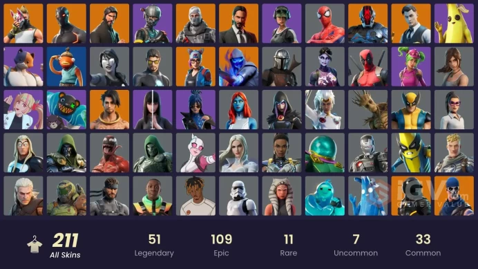 [PC/XBOX] 212 skins | OG STW | The Reaper | Elite Agent | Gold Midas | Gold Brutus | Explorer Emilie | Y453