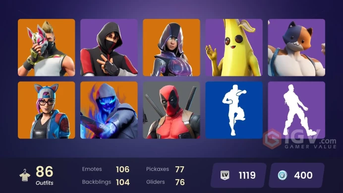 [PC/XBOX] 87 skins | IKONIK | Glow | Ascension Nezumi | The Ageless Champion | Y454