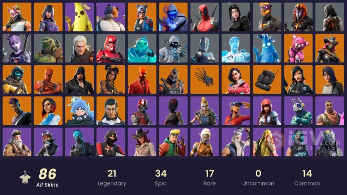 [PC/XBOX] 87 skins | IKONIK | Glow | Ascension Nezumi | The Ageless Champion | Y454
