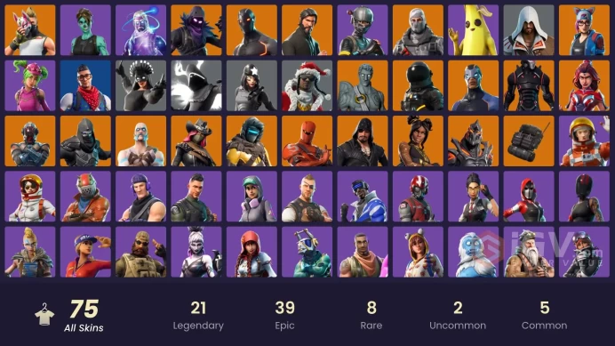 [PC/XBOX] 75 skins | Galaxy | The Reaper | Elite Agent | Blue Team Leader | Omega (stage 5) | Y456