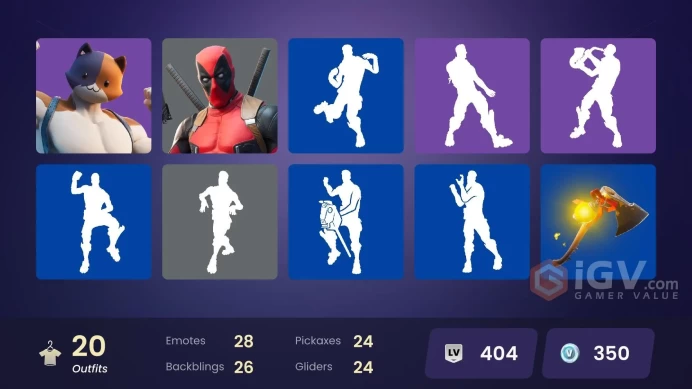  Fortnite Account [PC] 20 skins | Gear Specialist Maya | Ronin | Deadeye | Calamity | Deadpool | Meowscles | Shanta | Brutus | DJ Yonder | Agent