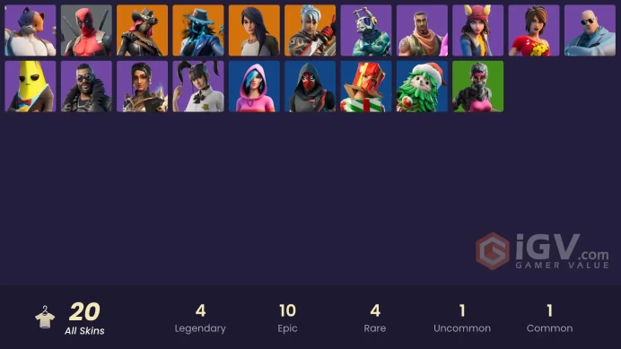  Fortnite Account [PC] 20 skins | Gear Specialist Maya | Ronin | Deadeye | Calamity | Deadpool | Meowscles | Shanta | Brutus | DJ Yonder | Agent