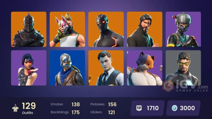 [PC] 129 skins | OG STW | Black Knight | Sparkle Specialist | The Reaper | Blue Squire | Royale Knight | Elite Agent | Rogue Agent | 500 VB