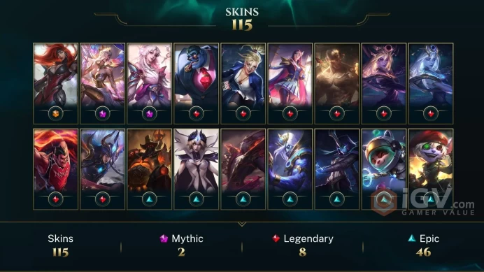 EUNE 108 Skins 172 Champs | Three Honors Shen | Lion Dance Kog'Maw | Muay Thai Lee Sin | Firecracker Sett | FPX Malphite | A9799
