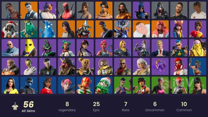 [PC/PSN/XBOX] FA / 56 SKINS / TRAVIS SCOTT / GOLD MIDAS / GOLD BRUTUS / FIXER / HAT - DARK