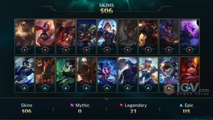 NA - Platinum 2014 - Gold 2013 - 502 Skins - 90% of All Champions - Riot Squad Singed - Urfwick - Victorious Elise - Nightbringer Yasuo - DY48