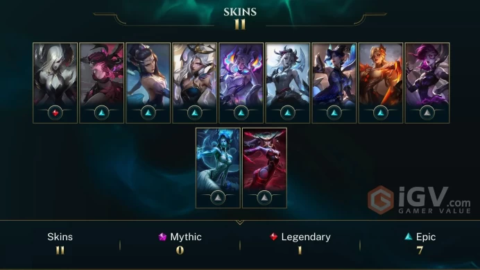 EUW 10 Skins 29 Champs | Coven Morgana | Snow Moon Morgana | Bloodstone Lissandra | Majestic Empress Morgana | Star Nemesis Morgana | R6508
