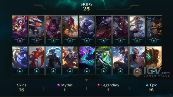 EUNE  Unranked // ✨ +79 Champion / 13940 BE / +25 Skins / 197 Level / Full Access /  Click for Full Details