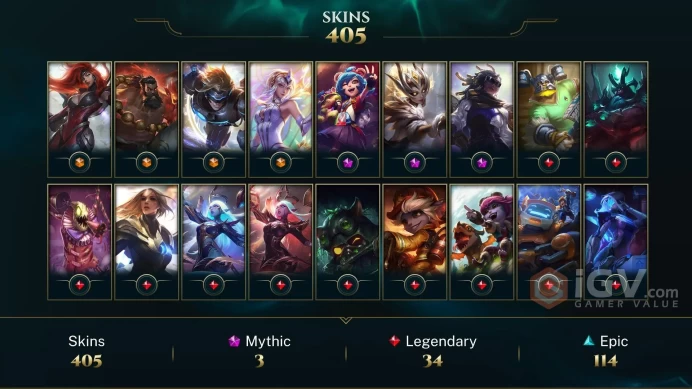 NA - 173 LVL~ 450 Skins/Chromas - All Champions - Prestige True Damage Senna - Prestige Coven Zyra - Elementalist Lux - Dawnbringer Soraka DY172