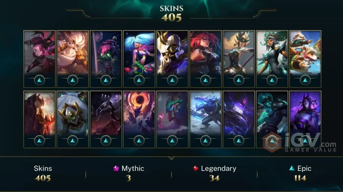 NA - 173 LVL~ 450 Skins/Chromas - All Champions - Prestige True Damage Senna - Prestige Coven Zyra - Elementalist Lux - Dawnbringer Soraka DY172
