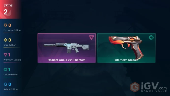 EU | 2 skins | Radiant Crisis 001 Phantom | Interhelm Classic | C7838