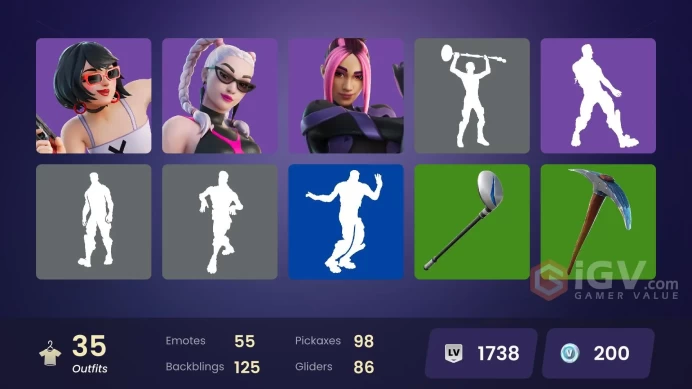 Fortnite Account [PC] 36 skins | Malik | Vegeta | Son Goku | Snap | Darth Vader | Polar Peely | Santa Dogg | Tune Squad LeBron | LeBron James | 