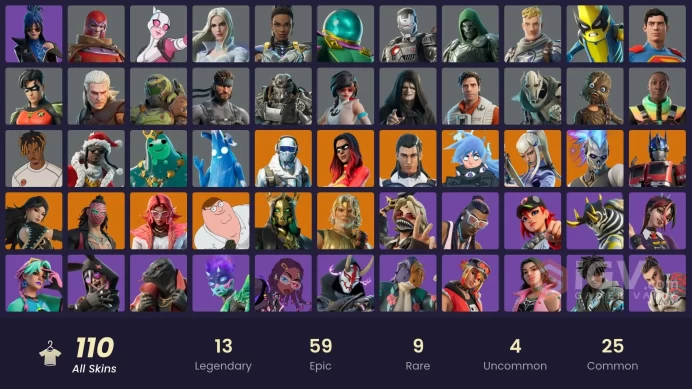 Fortnite Account [PC] 110 skins | Optimus Prime | Valeria | Kado Thorne | Renzo the Destroyer | Frostbite | Hades | The Ageless | Joltara | Zeus