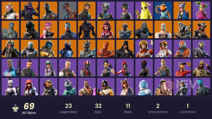 FA / 65 SKINS / TRAVIS SCOTT / THE REAPER / ELITE AGENT / TAKE THE L