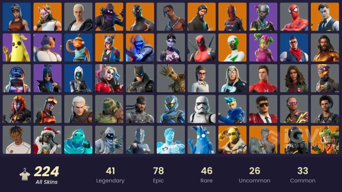 FA / 219 SKINS / TRAVIS SCOTT / THE REAPER / ELITE AGENT