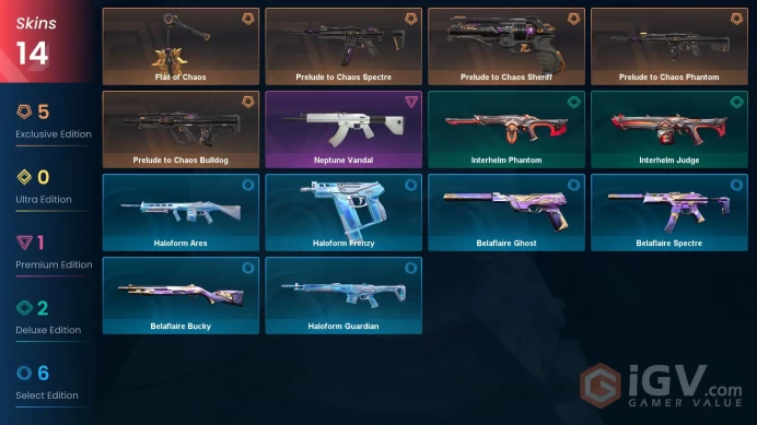 NA | Instant Delivery Cheap | Neptune Vandal + Prelude Chaos Bundle (Sheriff + Phantom + Flail Of Chaos + Spectre + Bulldog | Full Access