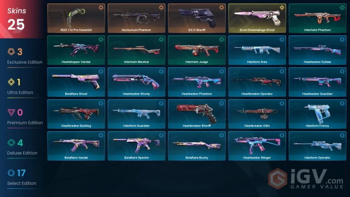NA [Favourite Skins] Nocturnum Phantom + Rgx pro Karambit + Ex.0 Sheriff + Evori Dreamwings Ghost + Other Skins | Full Access